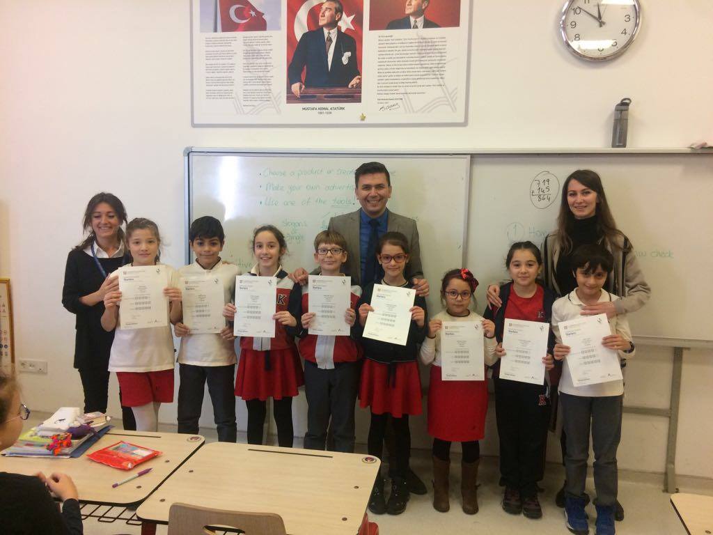 4. SINIFLAR CAMBRIDGE YOUNG LEARNERS/STARTERS SERTİFİKALARINI ALDI