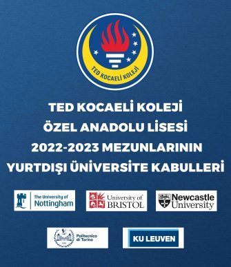 TED KOCAELİ KOLEJİ ÖZEL ANADOLU LİSESİ 2022-2023 MEZUNLARININ YURTDIŞI ÜNİVERSİTE KABULLERİ