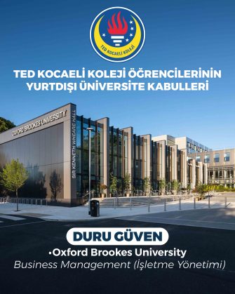 TED KOCAELİ KOLEJİ 12. SINIF ÖĞRENCİLERİNİN YURTDIŞI KABULLERİ DEVAM EDİYOR