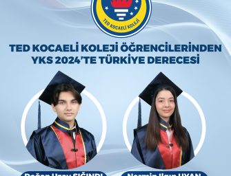 TED Kocaeli Koleji Öğrencilerinden YKS 2024’te Türkiye Derecesi